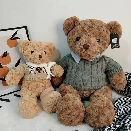 Plush toy Manufacture Custom Teddy Bear with Different Colors T-shirt hot selling plush bear toy