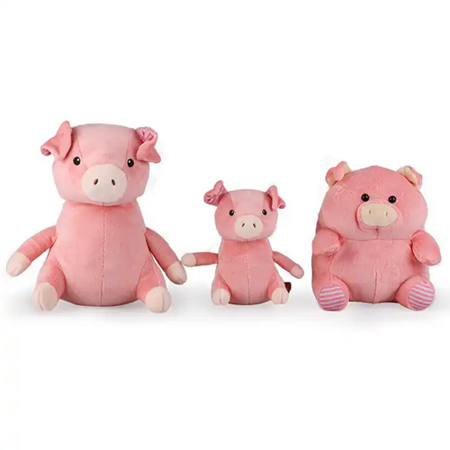 ICTI audited factory plush stuffed pig toy and soft pink pig