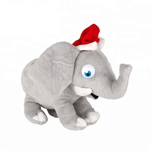 Christmas Gift Plush sublimation warm fuzzy elephants bedtime originals graduation Stuffed Elephant Toys with Big Ears