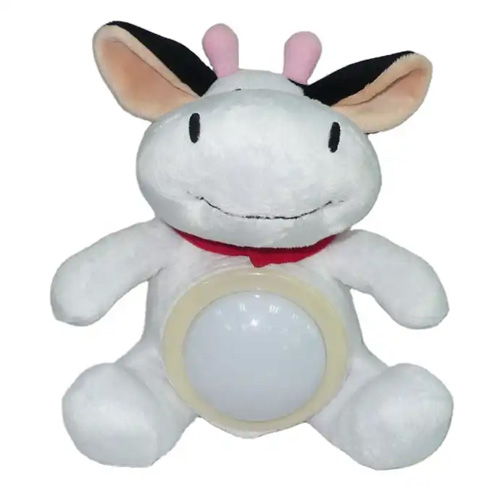 Plush toys baby night lights Cow musical night lights for baby sleeping light up and musical stuffed