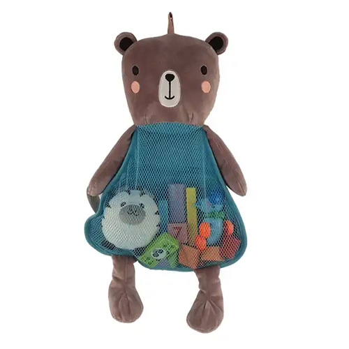 Plush storage bag pouch soft toys with stuffed animal