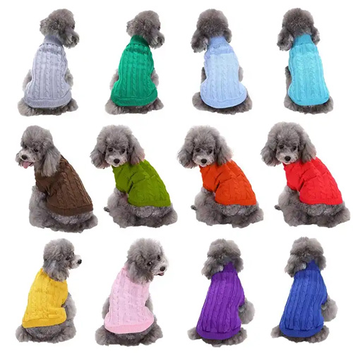 Promotional cheap price warm soft winter sweater pet dog clothes