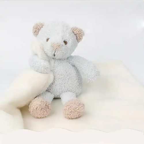 Teddy bear baby soft toy blankets security baby blanket with plush toy